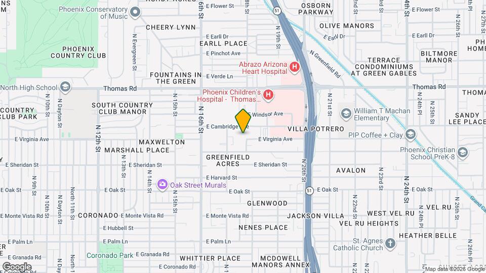 1736 E Virginia Ave Map and Location Details