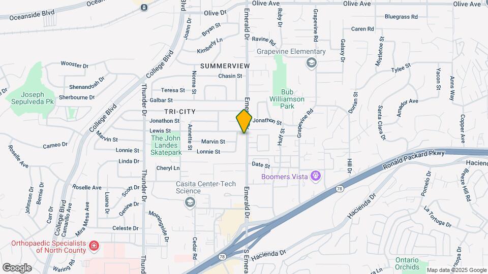 2843 Emerald Dr Map and Location Details