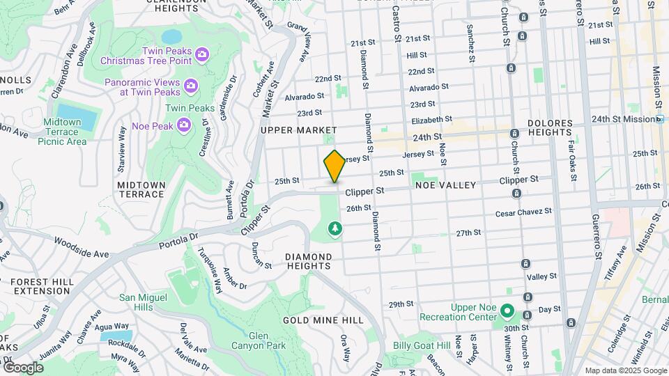 610 Clipper Map and Location Details