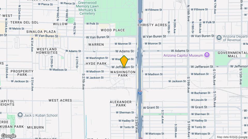 2345 W Jefferson St Map and Location Details