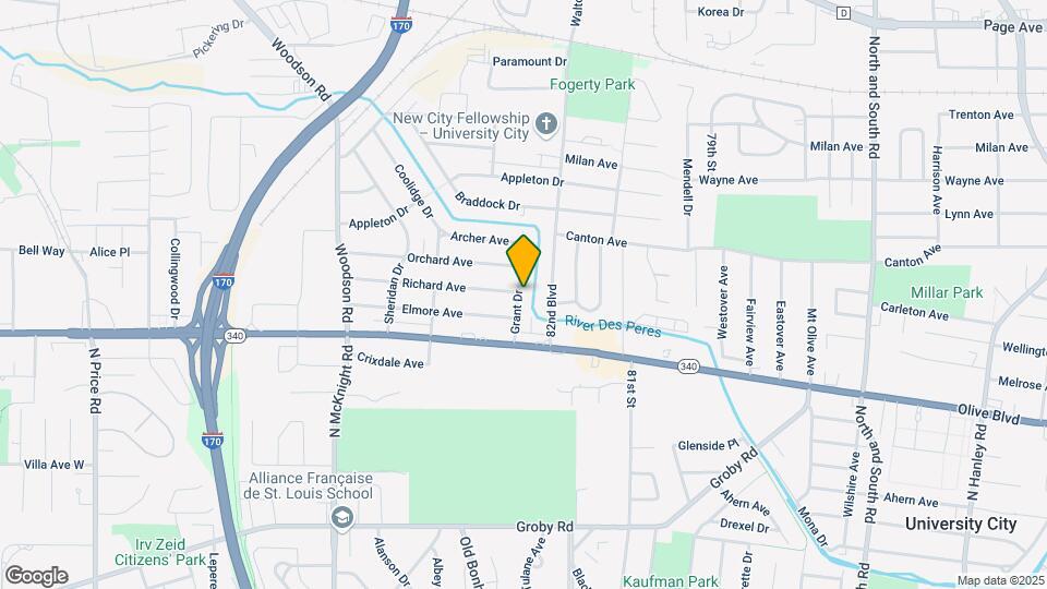 1242 Grant Dr Mapa y Detalles de la Ubicación