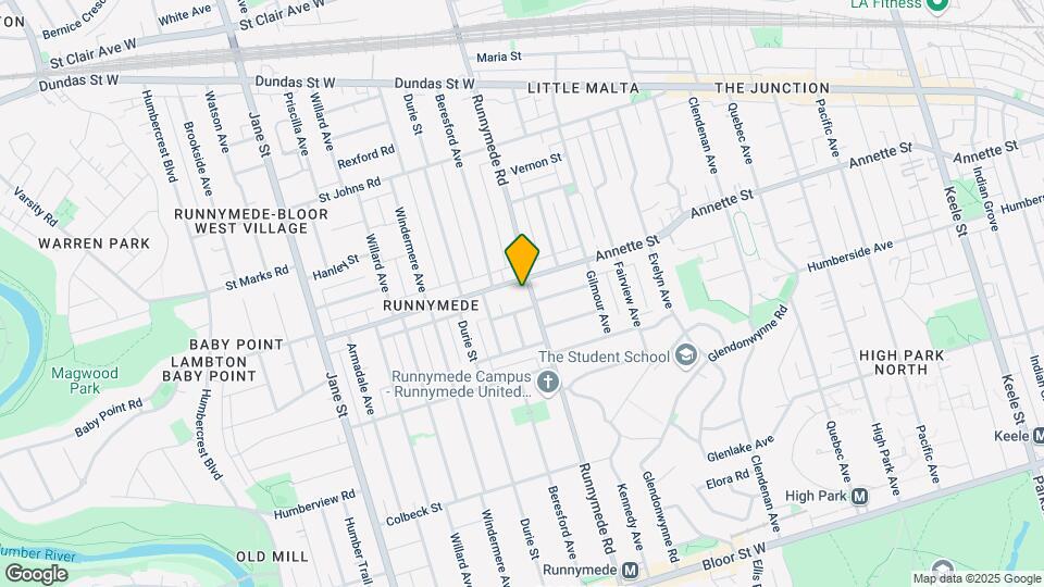 500 Runnymede Rd Map and Location Details