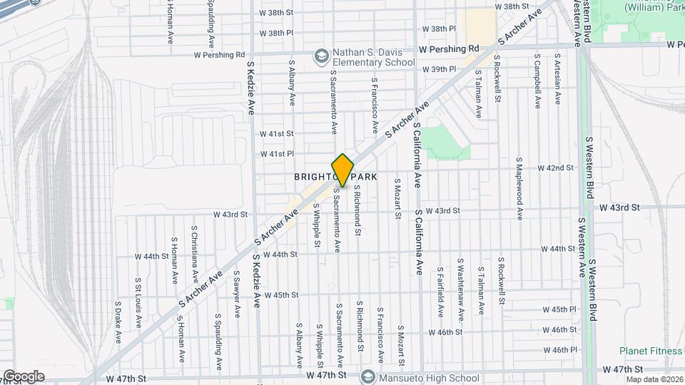 4229 S Sacramento Ave, Unit 2 front Map and Location Details