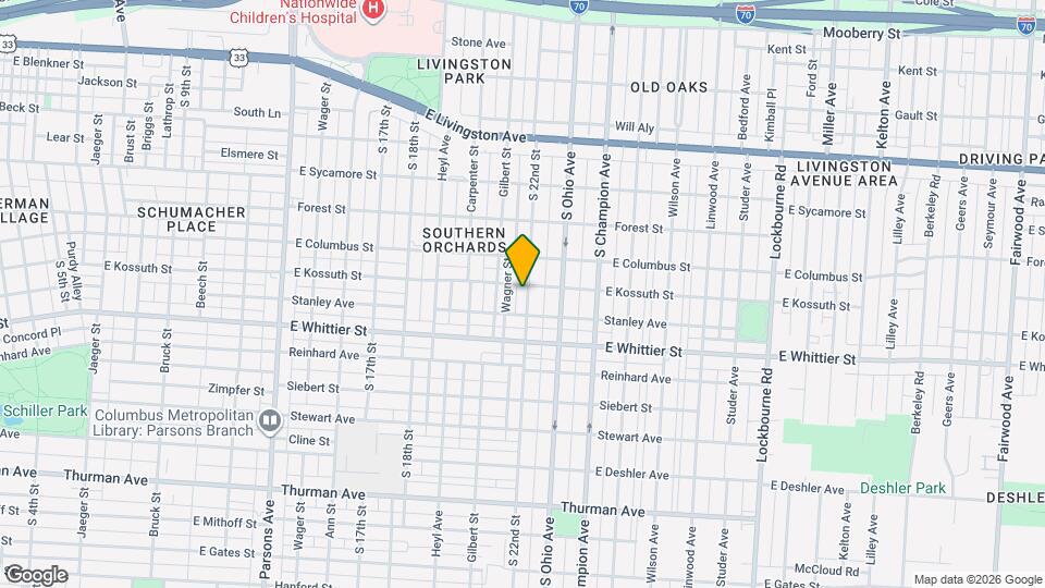 963 S 22nd St Map and Location Details