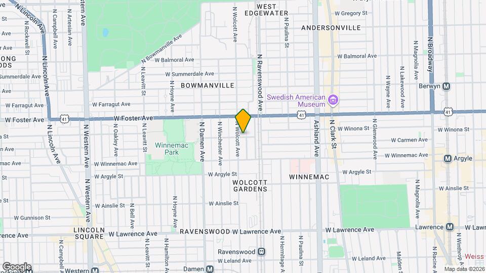 1831 W Winona St, Unit 2 Mapa y Detalles de la Ubicación