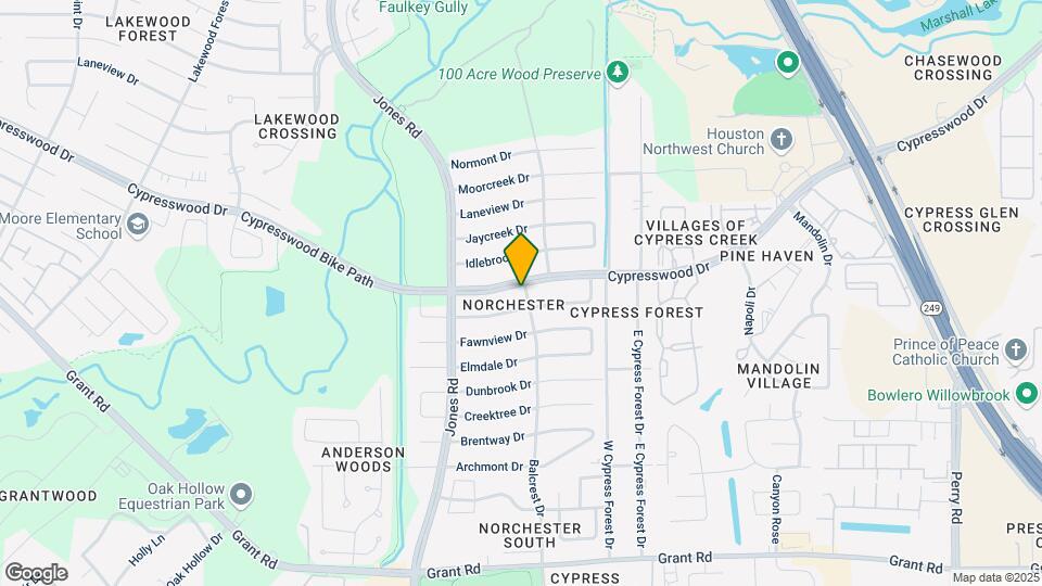 10703 Cypresswood Dr Map and Location Details