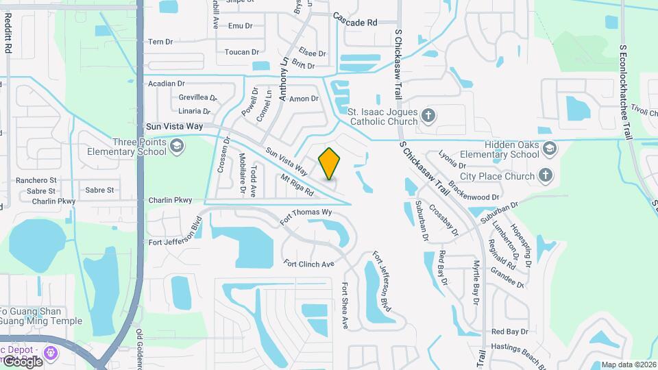 8307 Sun Vista Way Map and Location Details