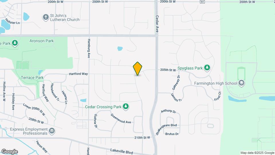 20554 Glade Ave Map and Location Details