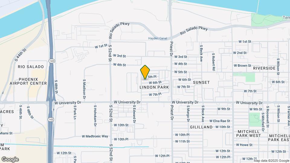 1544 W 6th St Map and Location Details