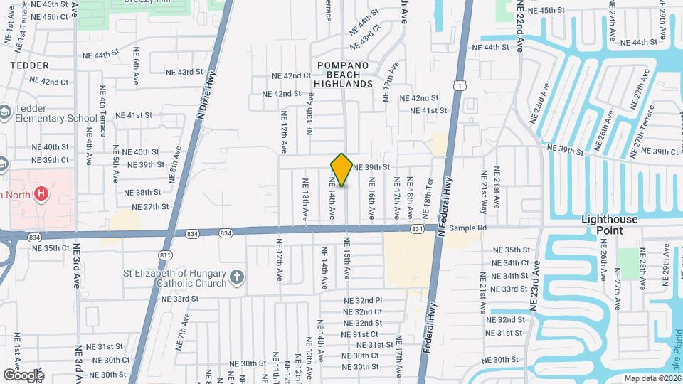 3761 NE 15th Ave Map and Location Details