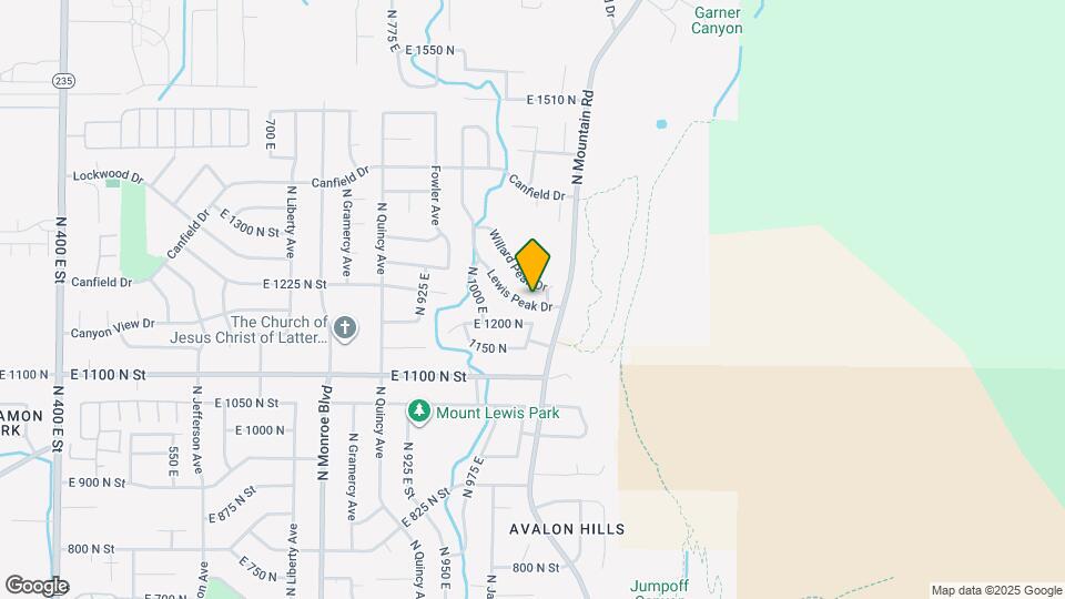 1220 Lewis Peak Dr Mapa y Detalles de la Ubicación