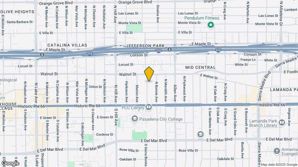 142 Sierra Bonita Ave Mapa y Detalles de la Ubicación