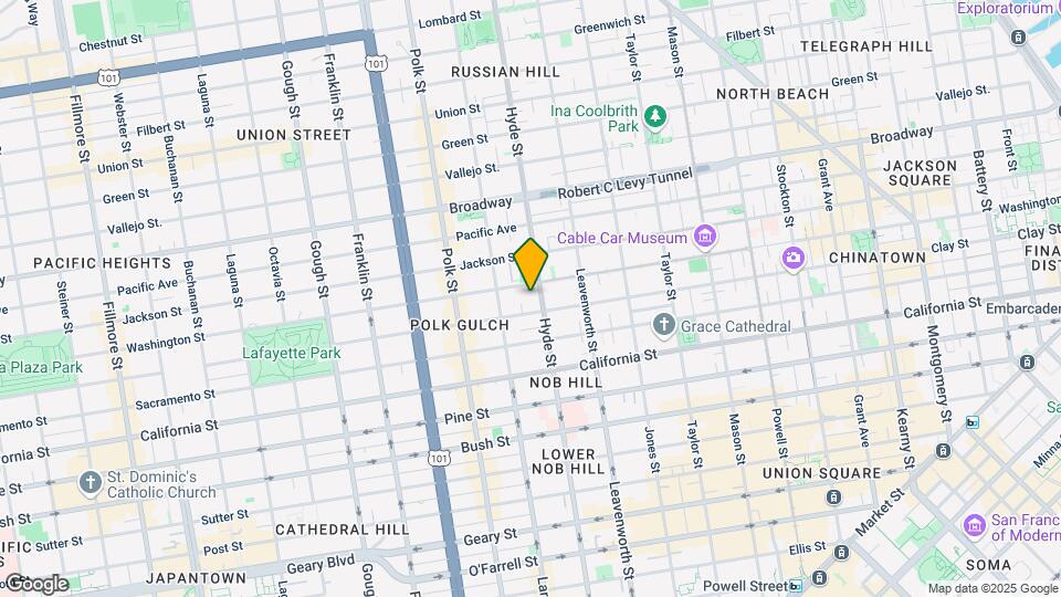1325 Hyde St Map and Location Details