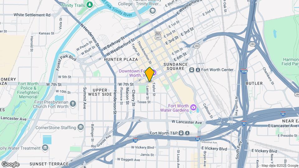 411 W 7th St Map and Location Details