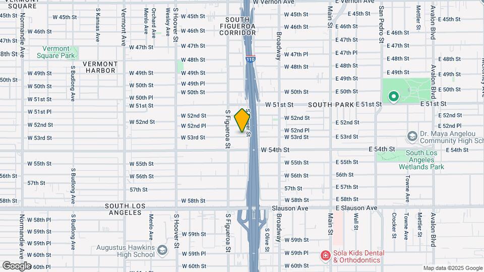 427 W 53rd St, Unit 1 Mapa y Detalles de la Ubicación