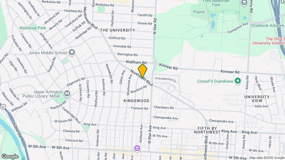 1939 Northwest Blvd, Unit 1939 Map and Location Details