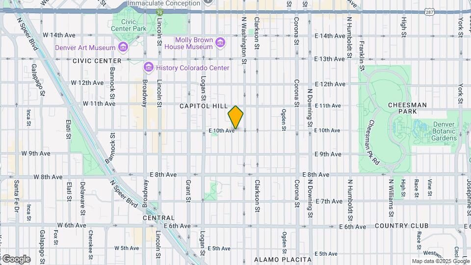 970 N Pearl St Map and Location Details