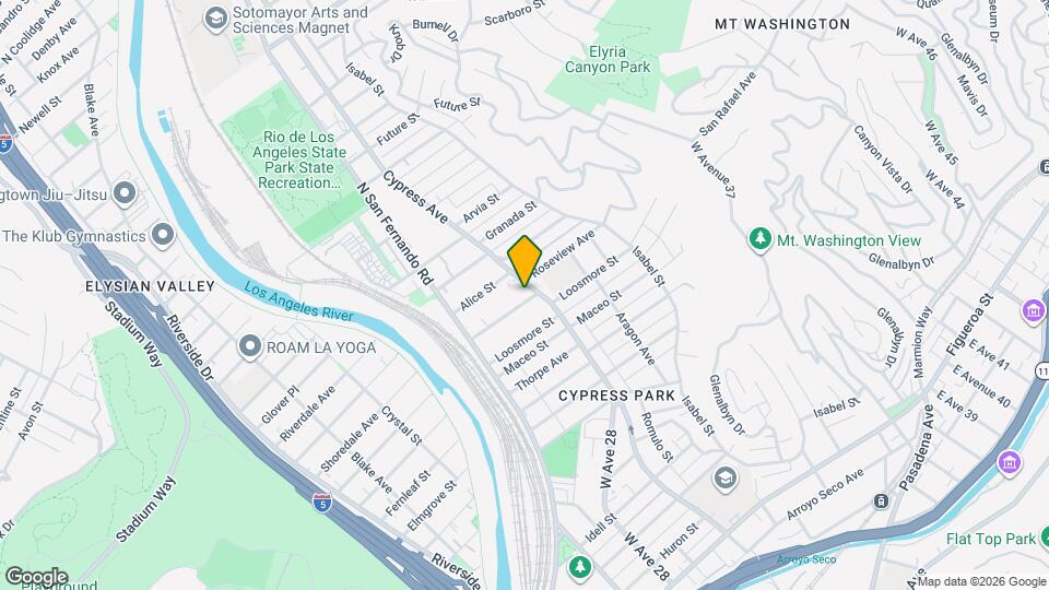 2681 Roseview Ave Map and Location Details