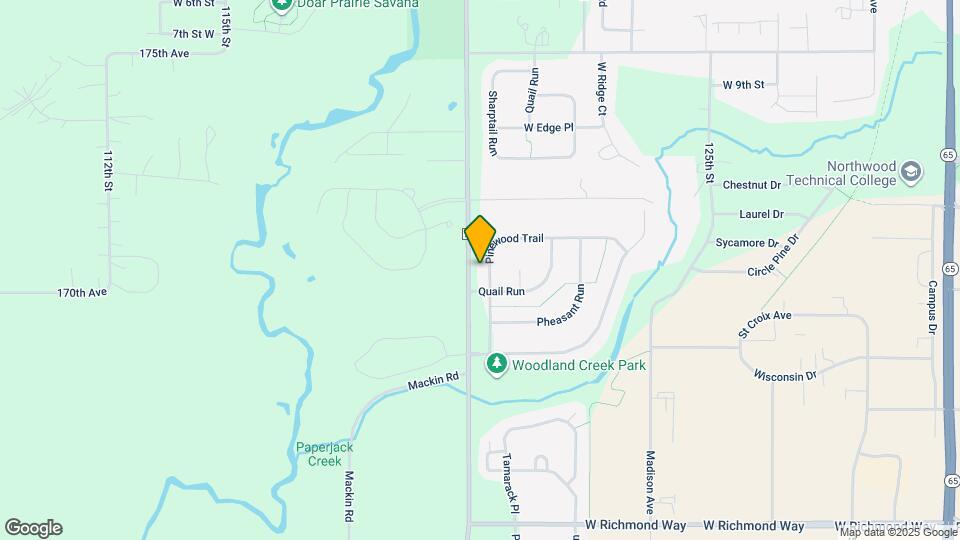1279 Pinewood Trail Map and Location Details