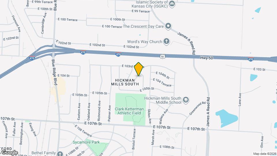10401 Sycamore Ave Map and Location Details