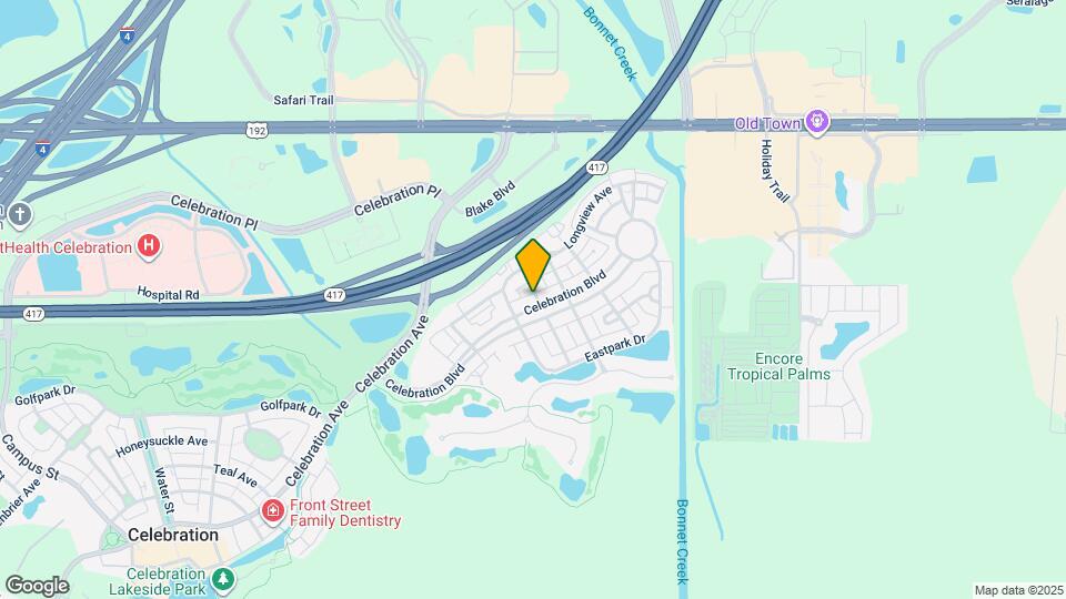 218 Celebration Blvd Map and Location Details