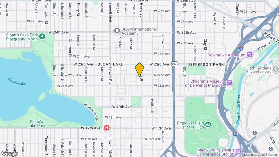 2141 Irving St Map and Location Details