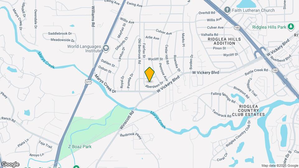 7460 Aberdeen Dr Map and Location Details