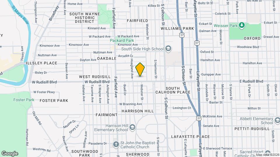 330 W Rudisill Blvd Map and Location Details