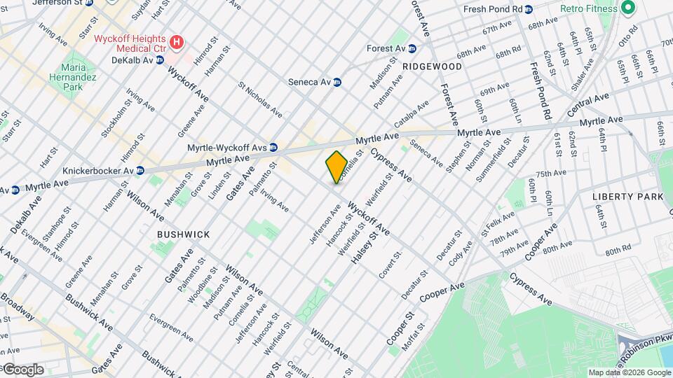 8-55 Wyckoff Ave Mapa y Detalles de la Ubicación