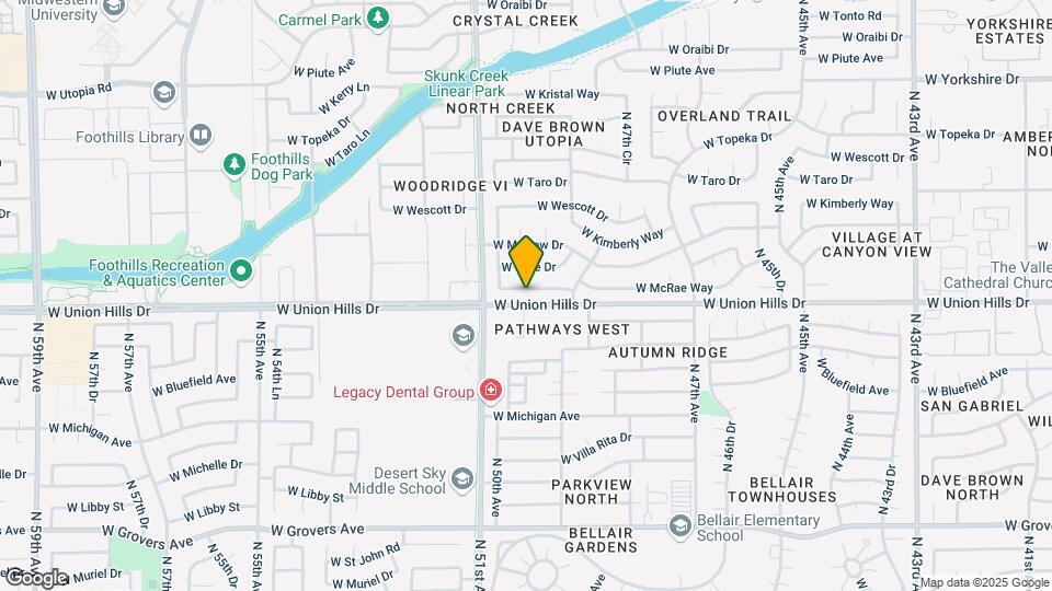 4907 W McRae Way Map and Location Details