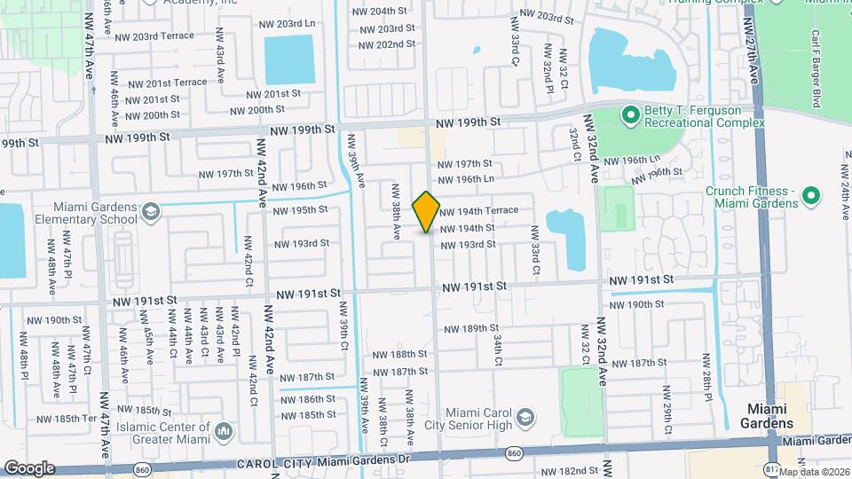 19320 NW 37th Ave Map and Location Details