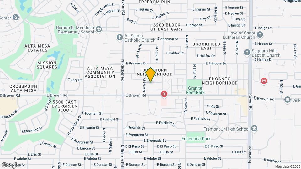 6157 E Glencove St Map and Location Details