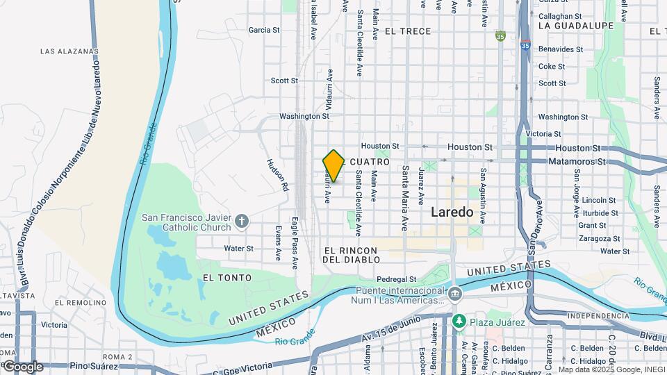 1913 Hidalgo St Map and Location Details
