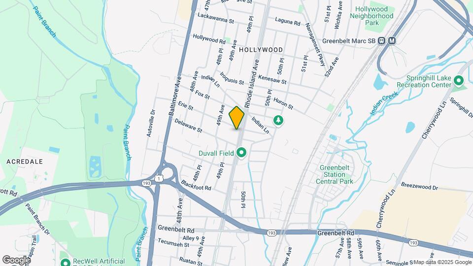 9210 Rhode Island Ave Map and Location Details