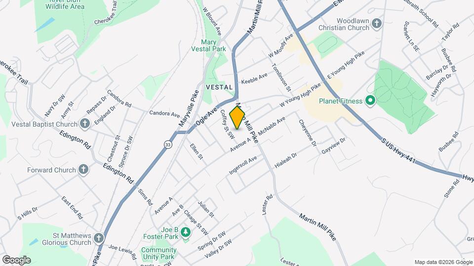 4418 Coffey St SW Map and Location Details