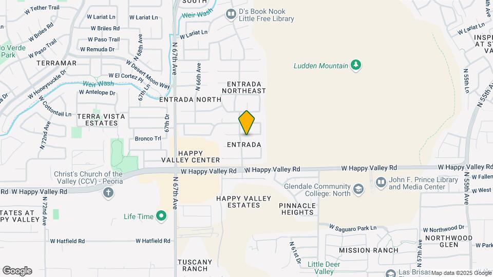 6349 W Desert Hollow Dr Map and Location Details