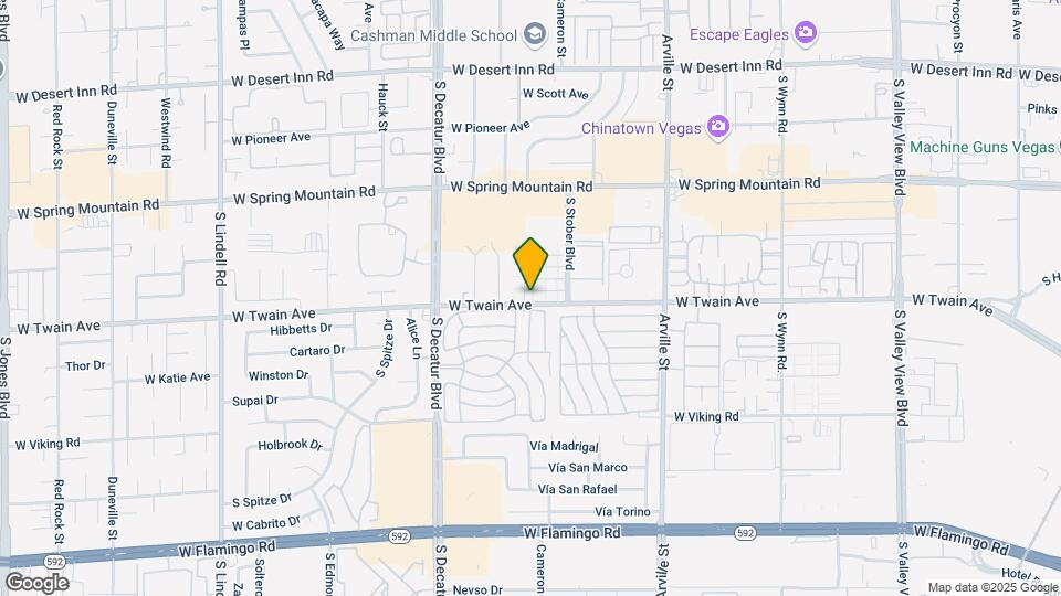 4744 W Twain Ave Map and Location Details