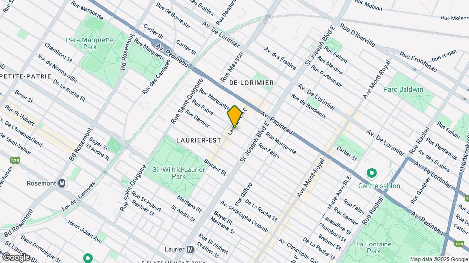 1518 Laurier E Map and Location Details