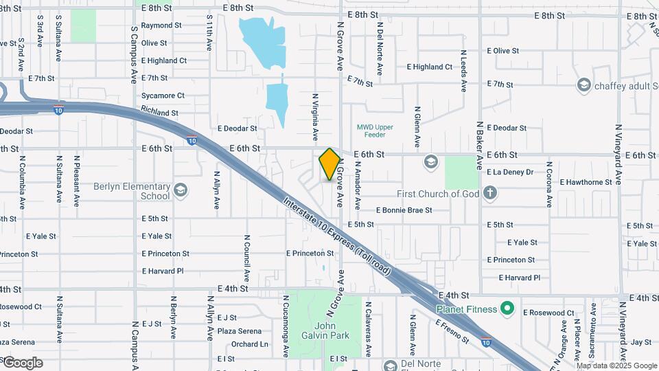 1358 N Parkside Dr Mapa y Detalles de la Ubicación