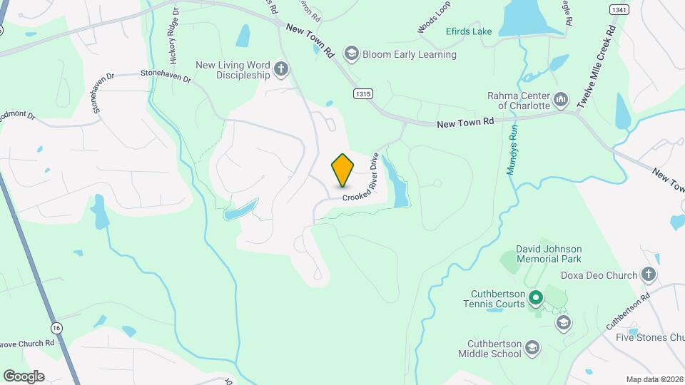 1116 Crooked River Drive Map and Location Details