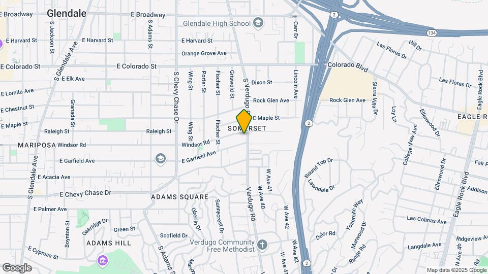 733 S Verdugo Rd Mapa y Detalles de la Ubicación