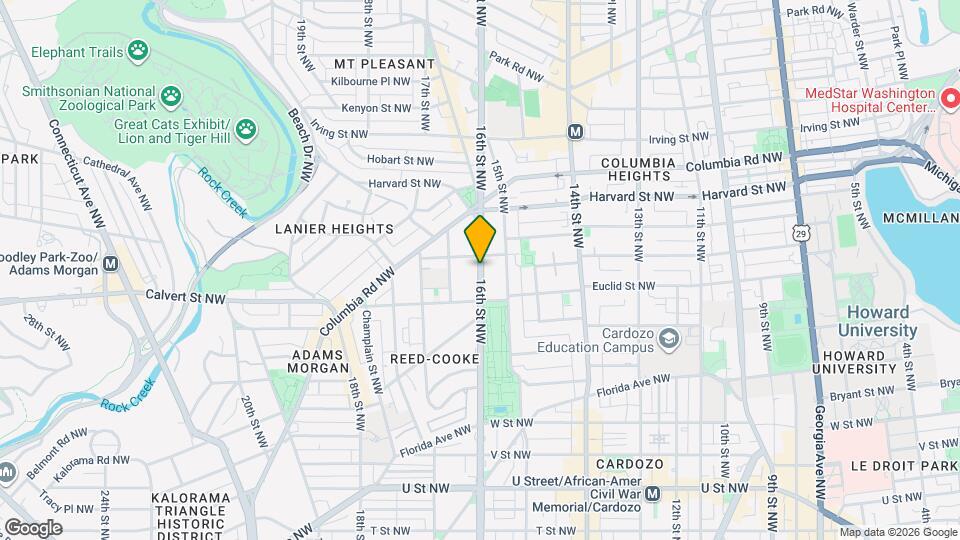 Warder Mansion Apartments Map and Location Details