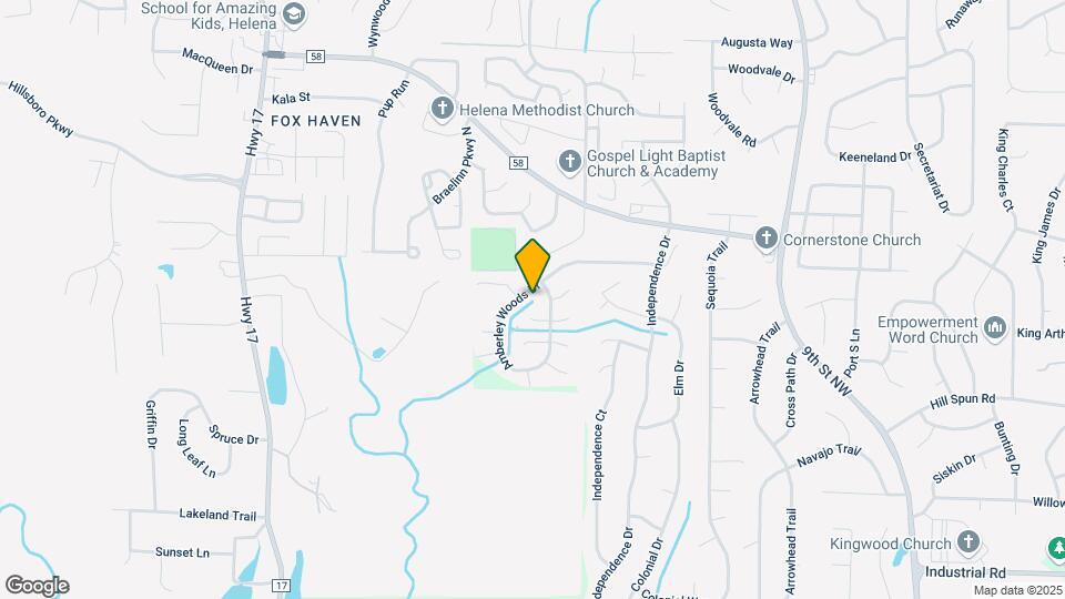 1155 Amberley Woods Dr Map and Location Details