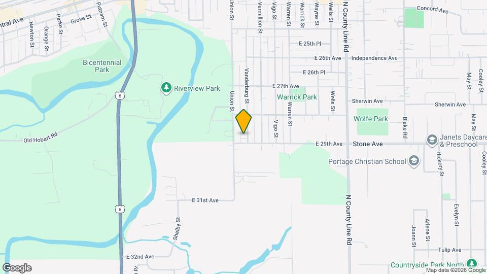 2870 Vanderburg St Map and Location Details