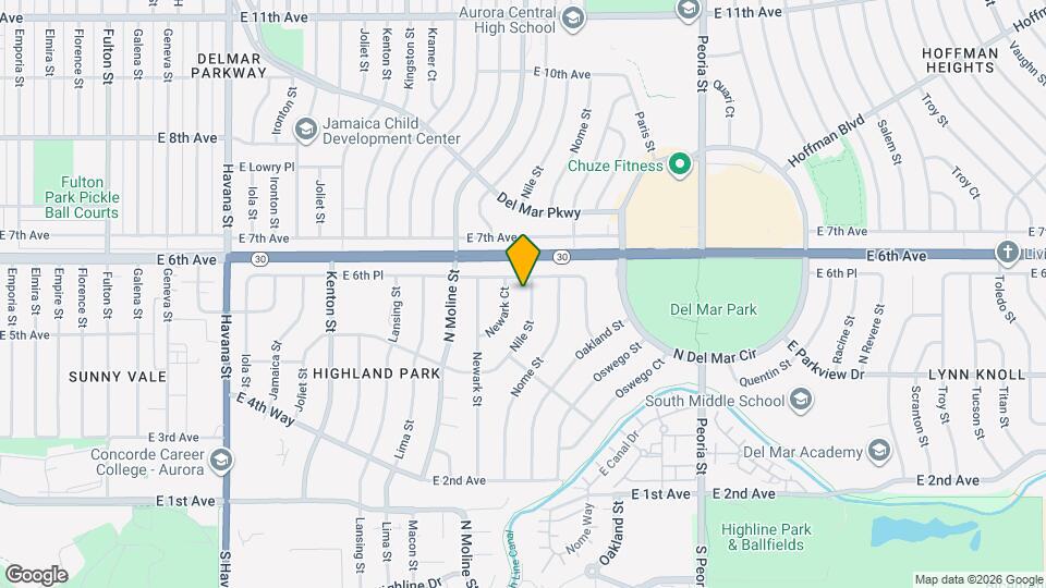 583 Nile St Map and Location Details