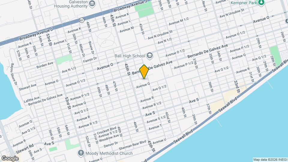 4302 Avenue Q Map and Location Details