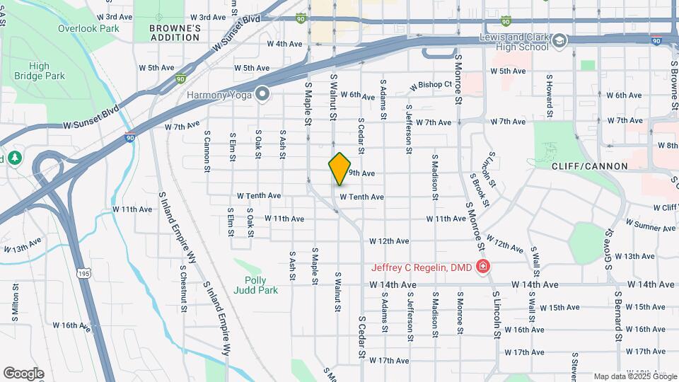1428 W 10th Ave Map and Location Details