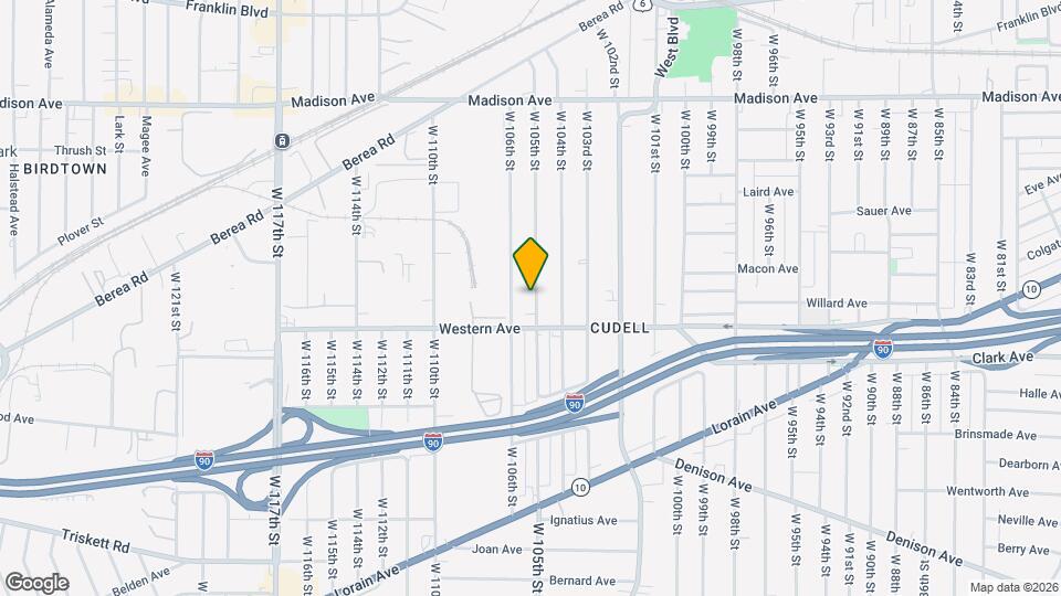 2206 W 105th St Mapa y Detalles de la Ubicación