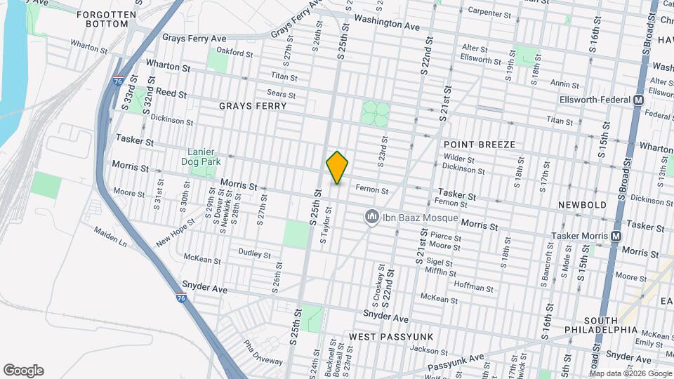 1630 S Ringgold St Map and Location Details