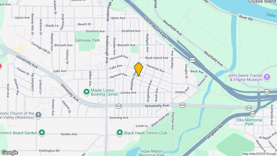 412 Hartman Ave Map and Location Details